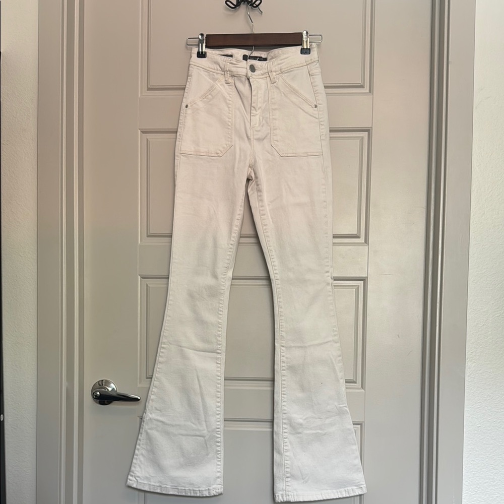 White Flare Jeans